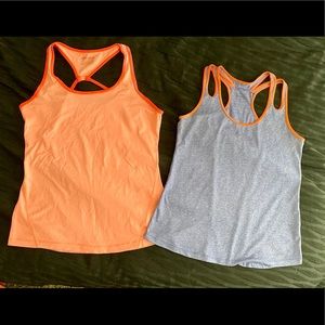 Two athletic tank tops